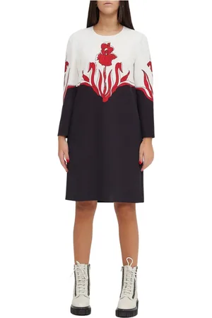 Moschino Dames, Jurken, Veelkleurig, Maat: M Leer