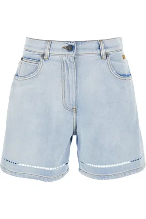 Msgm Dames, Korte broeken, Blauw, Maat: XS Denim