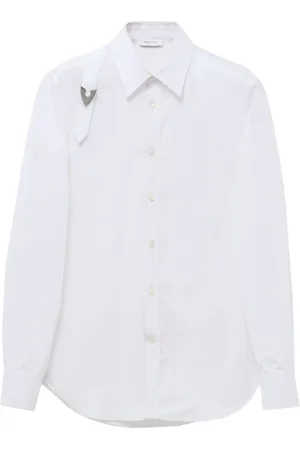Alexander McQueen Heren, Overhemden, Wit, Maat: S Katoen