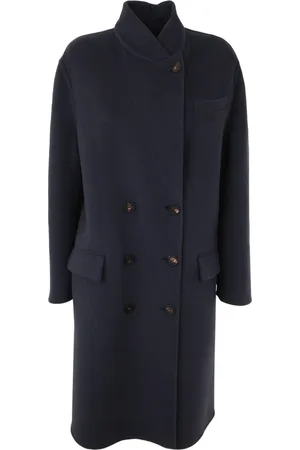 Brunello Cucinelli Dames, Mantels, Blauw, Maat: S