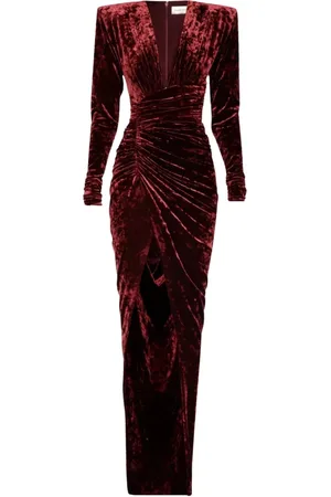 ALEXANDRE VAUTHIER Dames, Jurken, Rood, Maat: S Leer