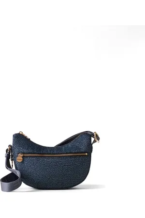 Borbonese Dames, Tassen, Blauw, Maat: ONE Size Denim