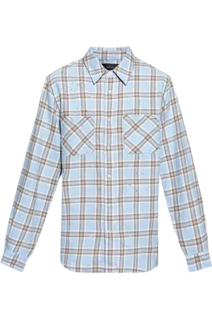 AMIRI Heren, Overhemden, Blauw, Maat: M Katoen