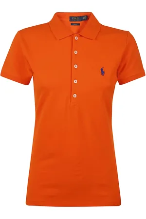Ralph Lauren Dames, Tops, Oranje, Maat: S Katoen