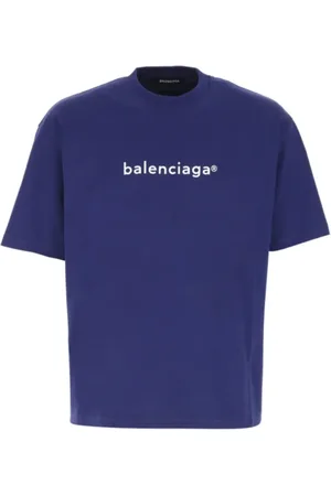 Balenciaga Heren, Tops, Blauw, Maat: XS Katoen