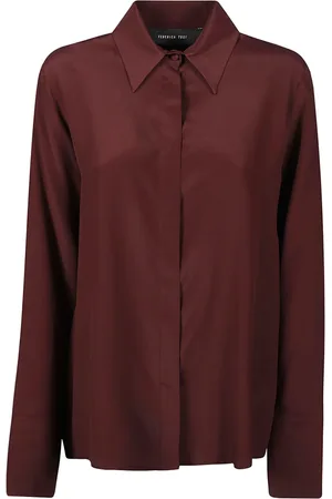 FEDERICA TOSI Dames, Blouses & Shirts, Rood, Maat: L