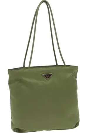 Prada Dames, Pre-owned, Groen, Maat: ONE Size Leer