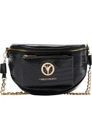 Carlo Colucci Unisex, Tassen, Zwart, Maat: ONE Size