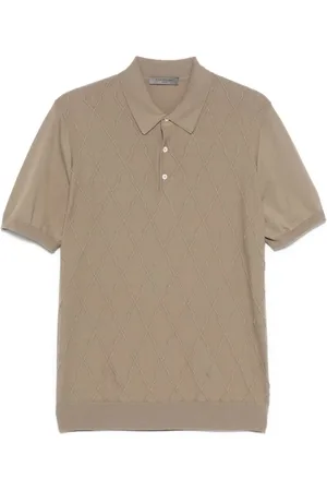 corneliani Heren, Tops, Bruin, Maat: M Katoen