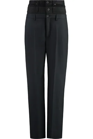 Balenciaga Heren, Broeken, Zwart, Maat: S Wol