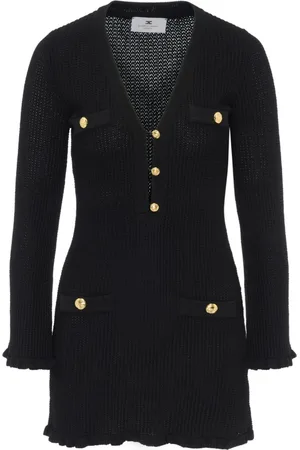 Elisabetta Franchi Dames, Truien, Zwart, Maat: S