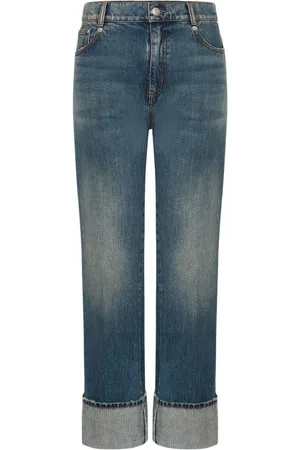Alexander McQueen Dames, Jeans, Blauw, Maat: W28 Katoen