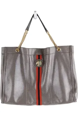 Gucci Dames, Pre-owned, Grijs, Maat: ONE Size Leer