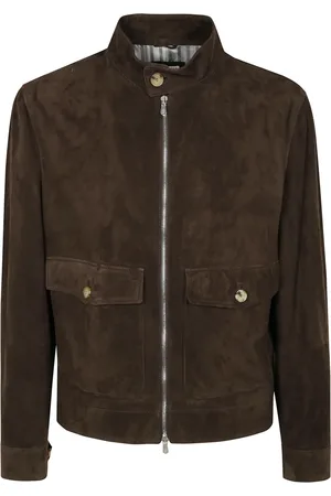 Brunello Cucinelli Heren, Jassen, Bruin, Maat: L