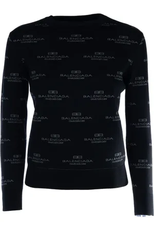 Balenciaga Dames, Truien, Zwart, Maat: XS Katoen