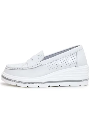 CESARE GASPARI Dames, Schoenen, Wit, Maat: 36 EU Leer