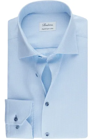Stenströms Heren, Overhemden, Blauw, Maat: XL Katoen