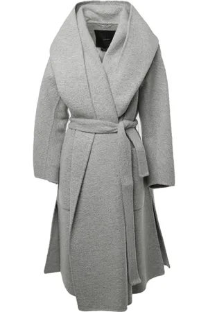 Max Mara Dames, Mantels, Grijs, Maat: S Wol