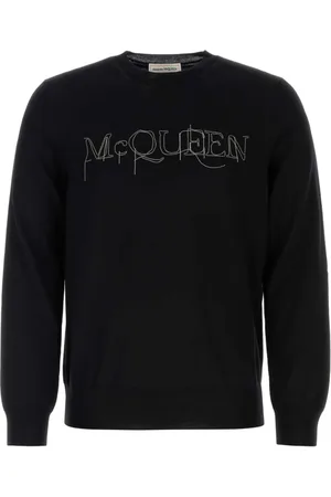 Alexander McQueen Heren, Truien, Zwart, Maat: M Wol