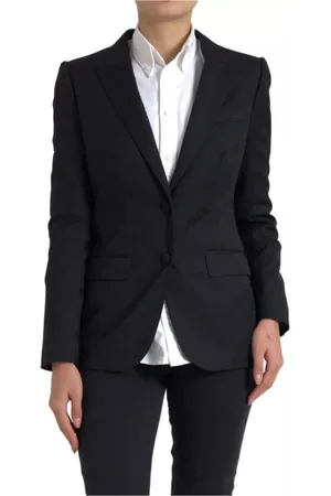 Dolce & Gabbana Dames, Jassen, Zwart, Maat: M Wol
