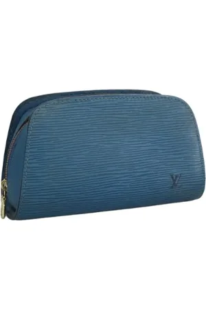 LOUIS VUITTON Dames, Pre-owned, Blauw, Maat: ONE Size Leer