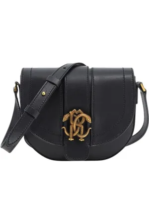 Roberto Cavalli Dames, Tassen, Zwart, Maat: ONE Size Katoen