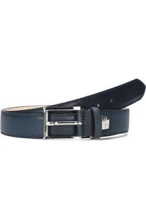 Giorgio Heren, Accessoires, Blauw, Maat: 115 CM Leer