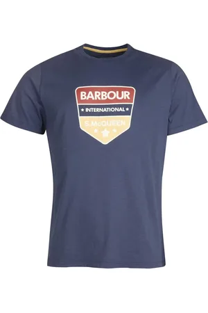 Barbour Heren, Tops, Blauw, Maat: L Katoen