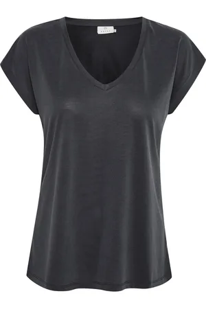 Kaffe Dames, Tops, Zwart, Maat: 2XL Modal