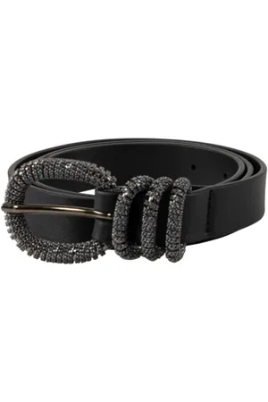 Orciani Dames, Accessoires, Zwart, Maat: 90 CM Leer