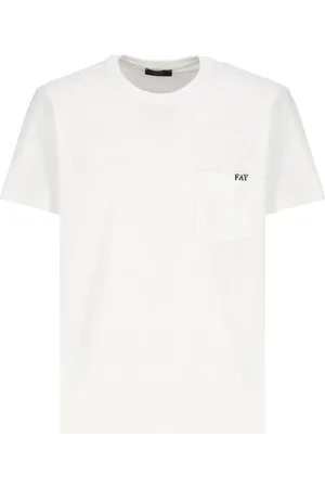 FAY Heren, Tops, Wit, Maat: XL Katoen