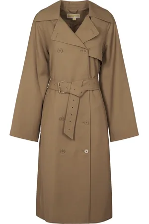 Michael Kors Dames, Mantels, Bruin, Maat: S Wol