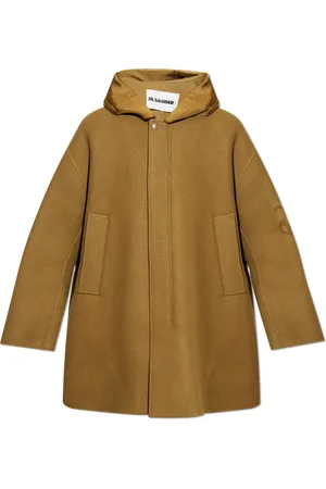 Jil Sander Heren, Mantels, Bruin, Maat: L Wol