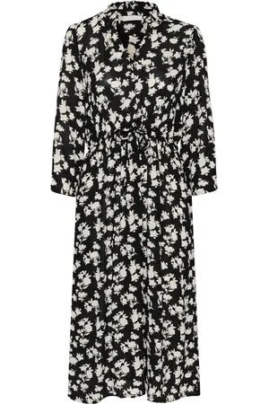 Kaffe Dames, Jurken, Zwart, Maat: L Viscose