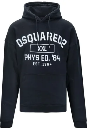 Dsquared2 Heren, Sweatshirts & Hoodies, Zwart, Maat: M Katoen