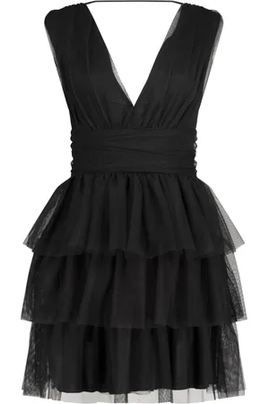 Nicowa Dames, Jurken, Zwart, Maat: L Jersey