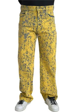 Dolce & Gabbana Heren, Jeans, Geel, Maat: M Denim
