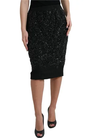 Dolce & Gabbana Dames, Rokken, Zwart, Maat: S Zijde