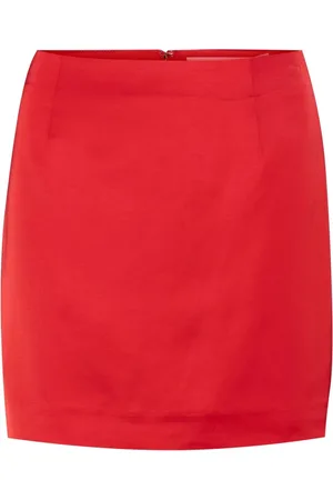 Gestuz Dames, Rokken, Rood, Maat: M Satijn