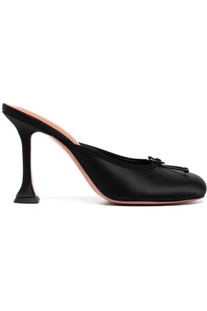 Amina Muaddi Dames, Schoenen, Zwart, Maat: 39 EU Leer