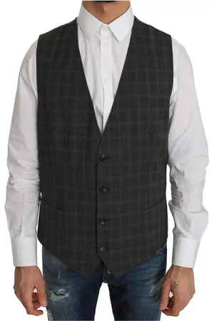 Dolce & Gabbana Heren, Pakken, Grijs, Maat: XL Wol