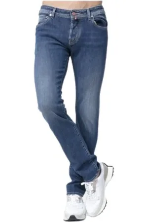 Jacob Cohen Heren, Jeans, Blauw, Maat: W31 Katoen
