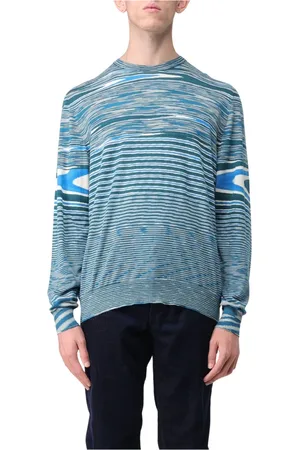 Missoni Heren, Truien, Blauw, Maat: 3XL