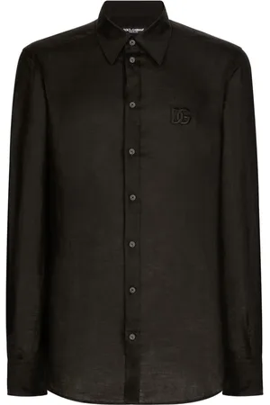 Dolce & Gabbana Heren, Overhemden, Zwart, Maat: 3XL Katoen
