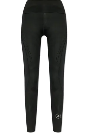 adidas Dames, Broeken, Zwart, Maat: M Leer