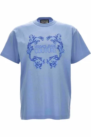 VERSACE Heren, Tops, Blauw, Maat: M