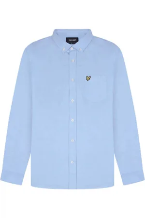 Lyle & Scott Heren, Overhemden, Blauw, Maat: XL Katoen