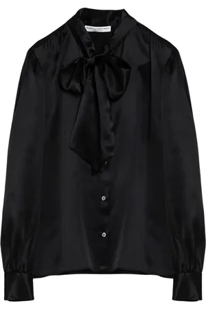 Alessandra Rich Dames, Blouses & Shirts, Zwart, Maat: S