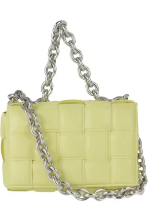 Bottega Veneta Dames, Pre-owned, Geel, Maat: ONE Size Leer