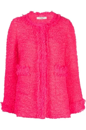 CHARLOTT Dames, Truien, Roze, Maat: S Tweed